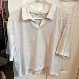 lululemon athletica White Jersey Top